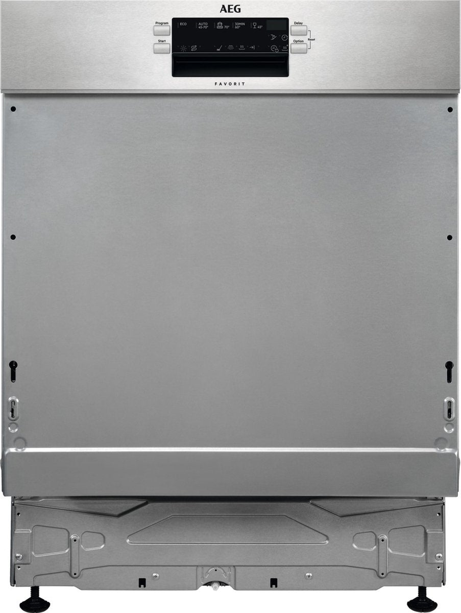 AEG FEE53610ZM – Half geïntegreerde vaatwasser – 13 couverts – RVS – Stil – Energieklasse D