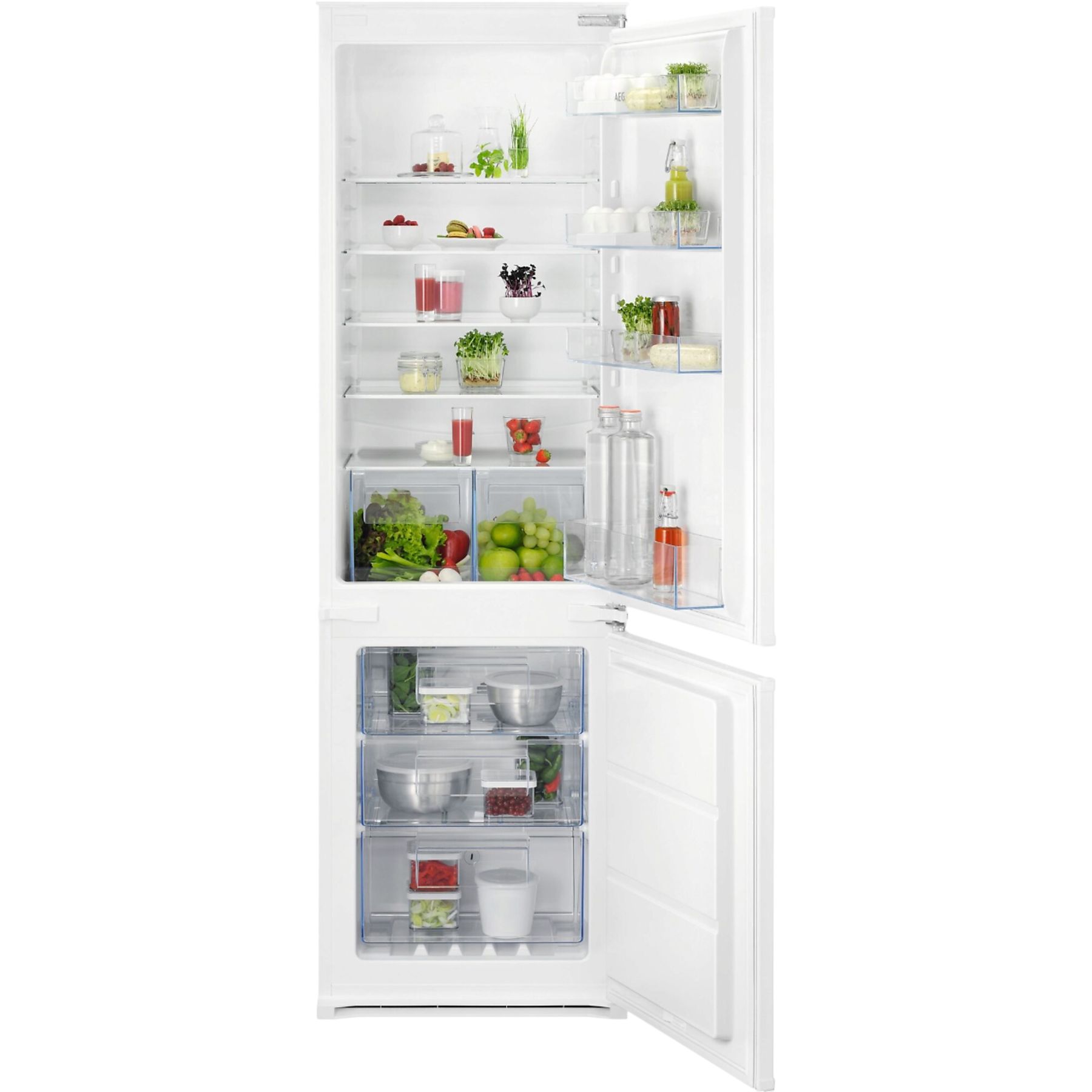 AEG OSC6N181ES – Koel-vriescombinatie – No Frost – Stil – Inbouw – 257L inhoud