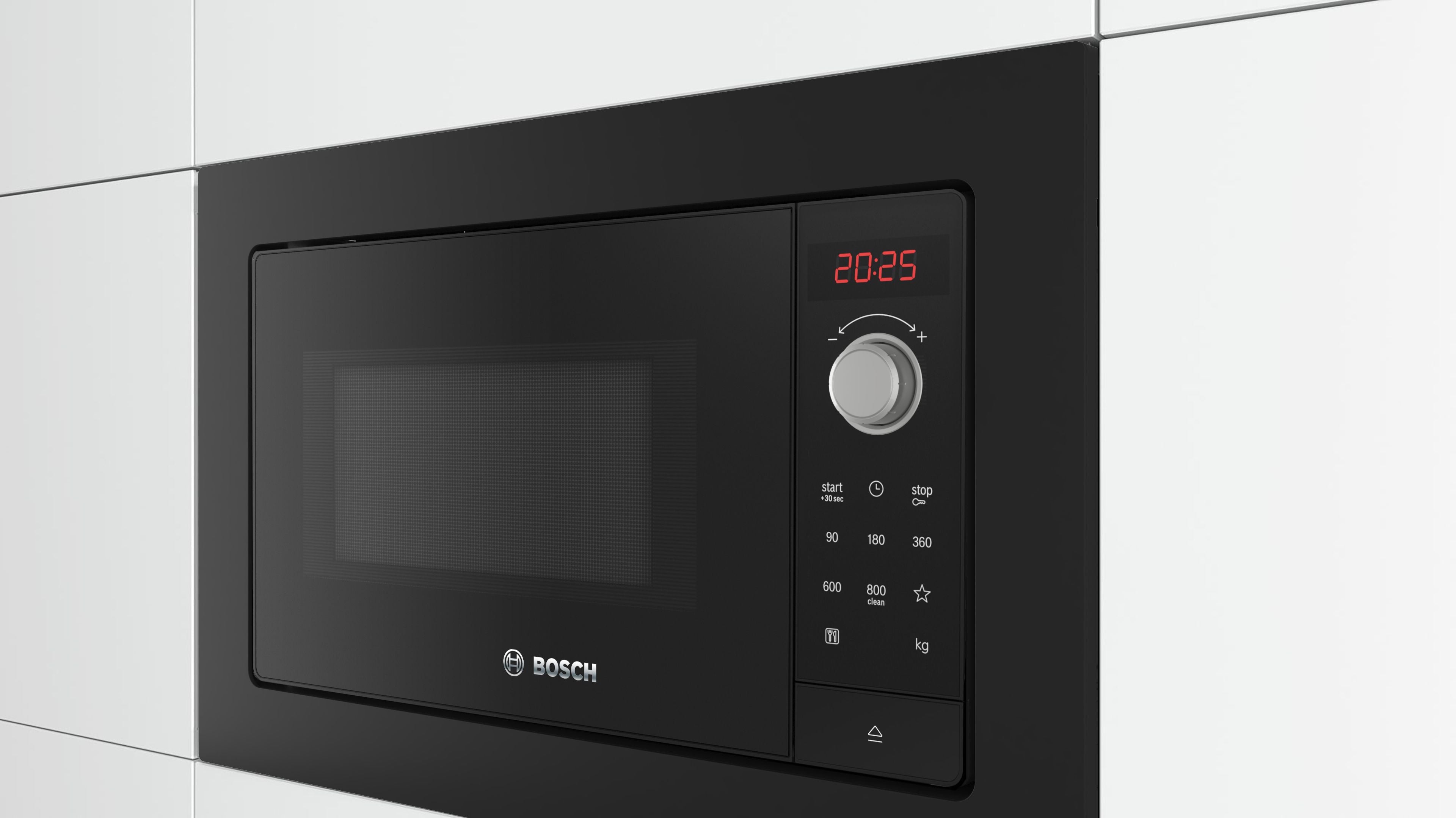 Bosch BFL623MB3 – Inbouw Magnetron – 20 liter – Zwart – 800 Watt – Ontdooifunctie