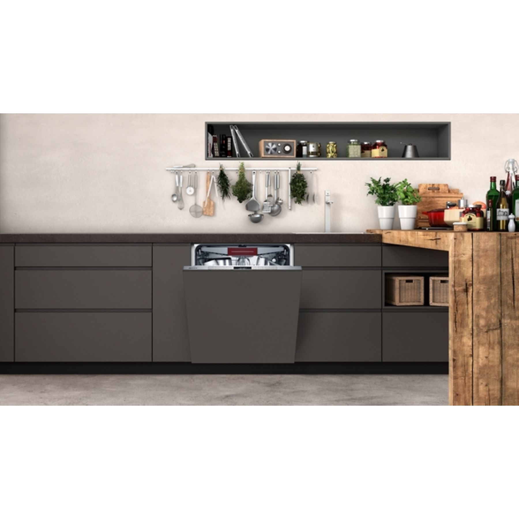 Neff S197TCX00E – Volledig Geïntegreerde Vaatwasser – 14 couverts – Energieklasse A – Wifi – Bestekmand