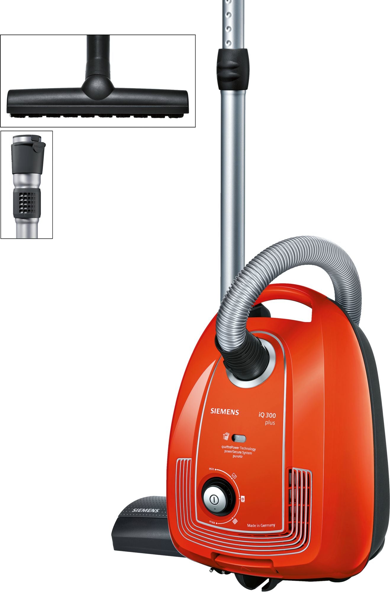 Siemens VSP3AAAA – Stofzuiger – Stil en krachtig – 11 m actieradius – HEPA-filter