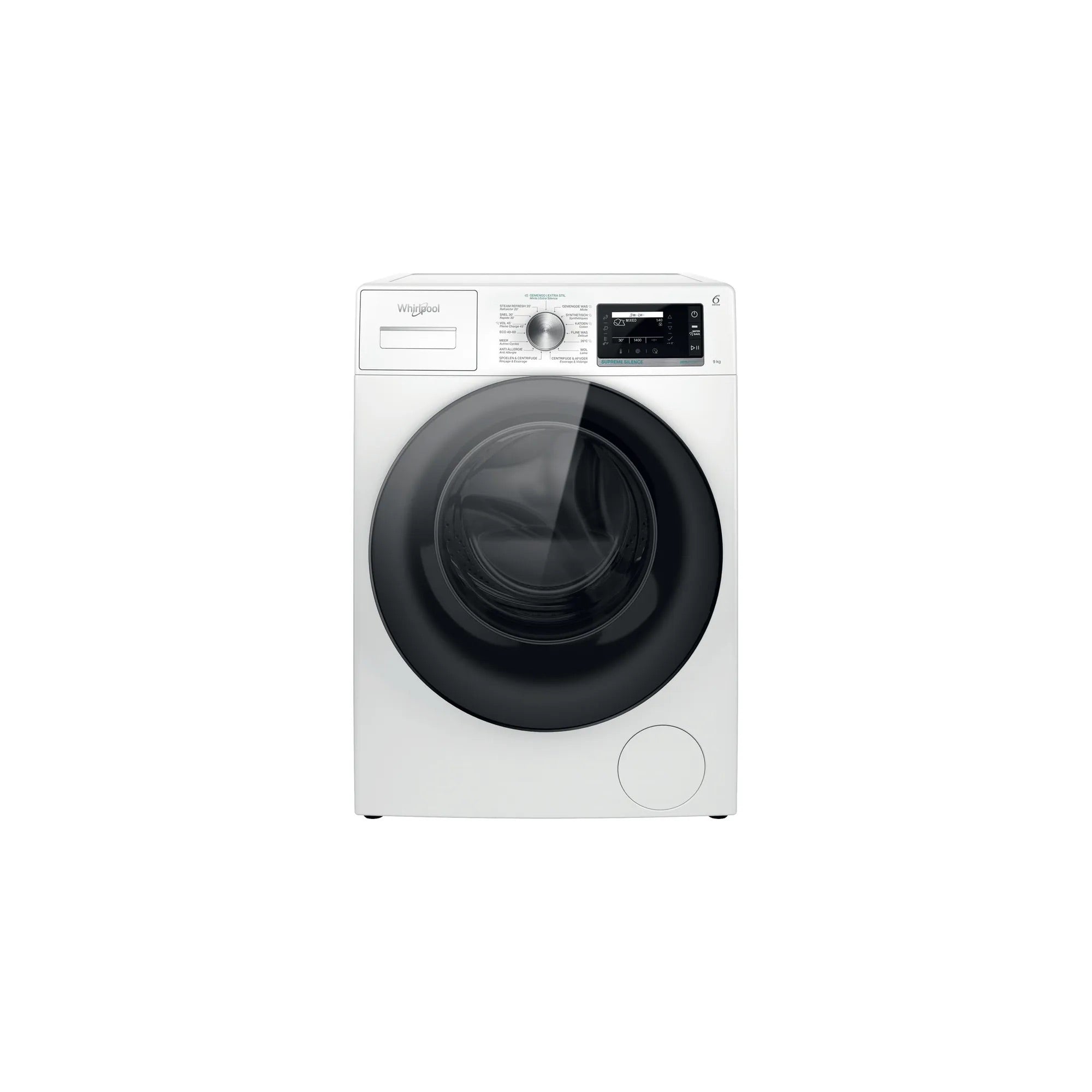Whirlpool W799SILENCEBE – Wasmachine – Voorlader – Stil – Energieklasse A – 9 kg