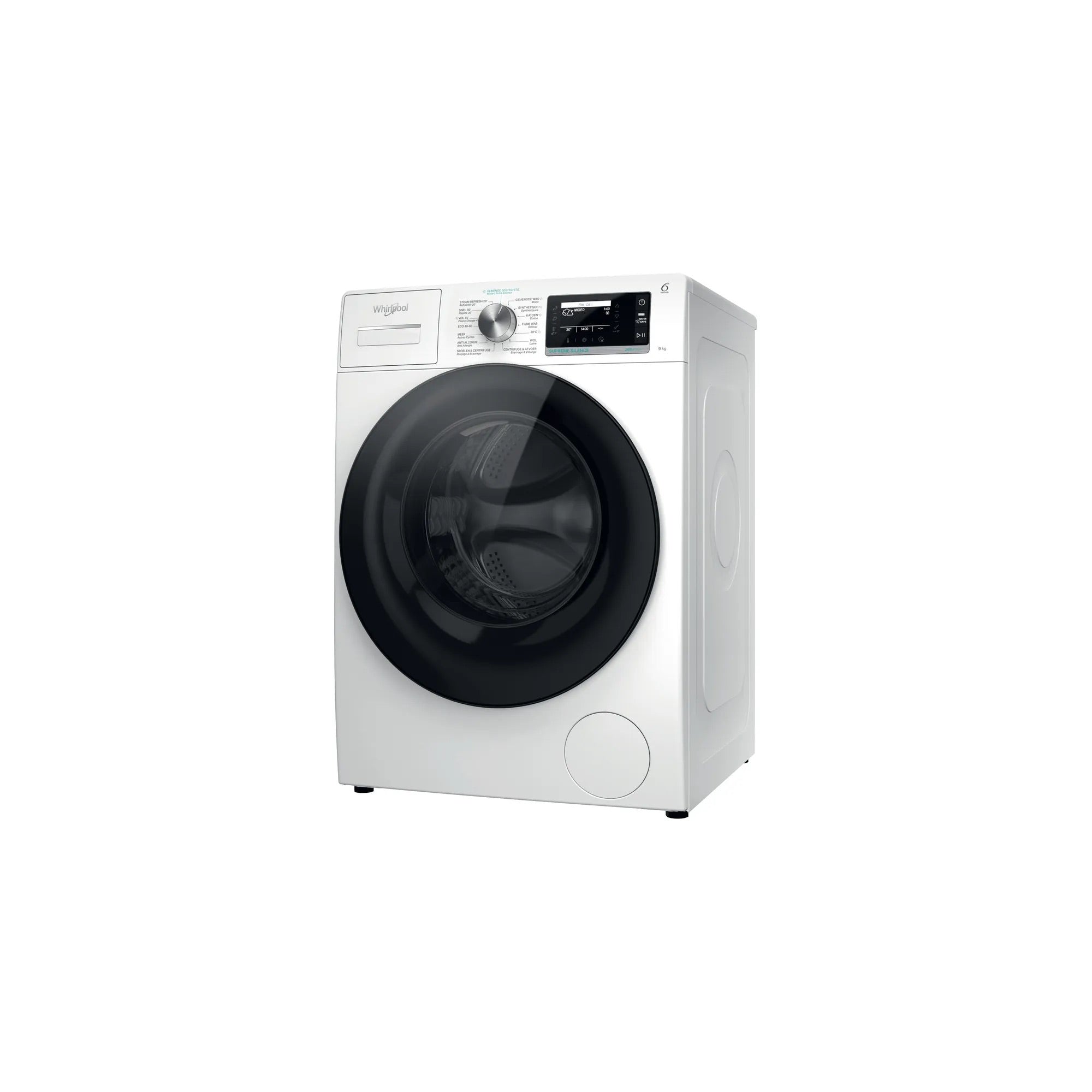 Whirlpool W799SILENCEBE – Wasmachine – Voorlader – Stil – Energieklasse A – 9 kg